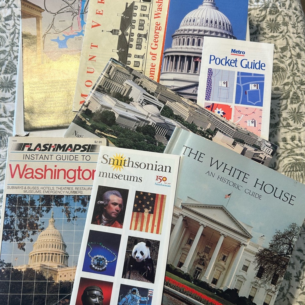 Vintage Washington DC brochures